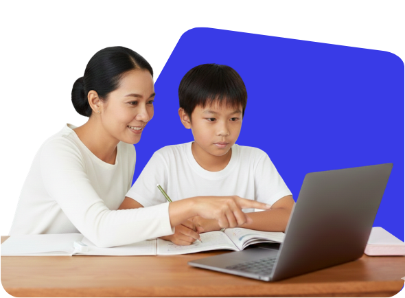 Ibu dan Anak Belajar